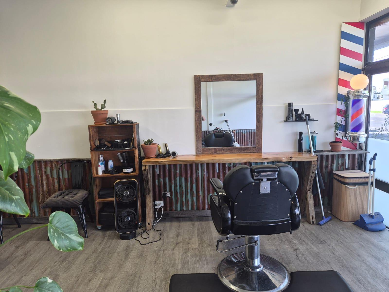 Whangamata Barbers Interior - Vintage Styling